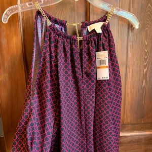 Michael Kor bare shoulder halter blouse! New!